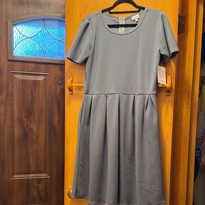 LuLaRoe Amelia Casual Dress in Gray